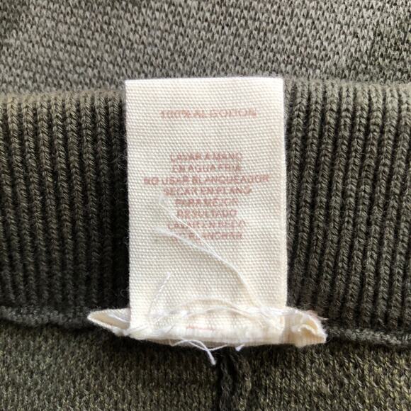 Hem & Thread Camo Knit Jogger Pants Green Drawstring Lounge Womens Size Small - Picture 14 of 15